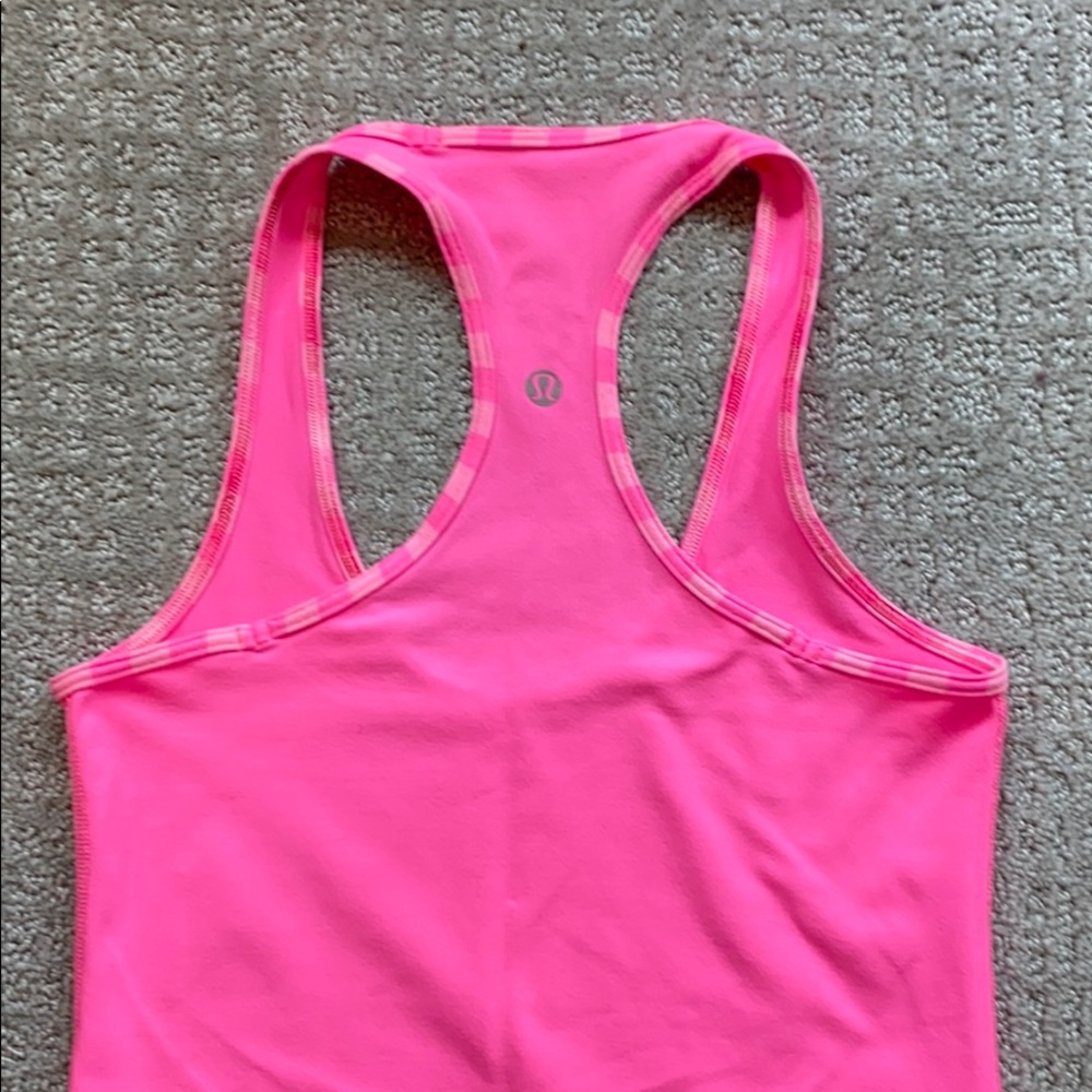 Lululemon Pink Racerback Running Tank - Picture 3 of 6